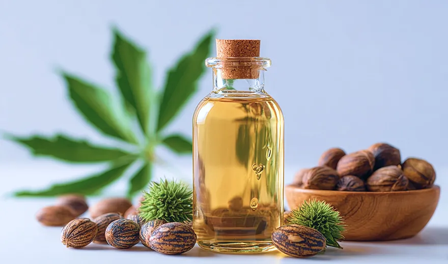 Мягкое очищающее вещество на основе касторового масла помогает удалить загрязнения, не травмируя чувствительную зону век.