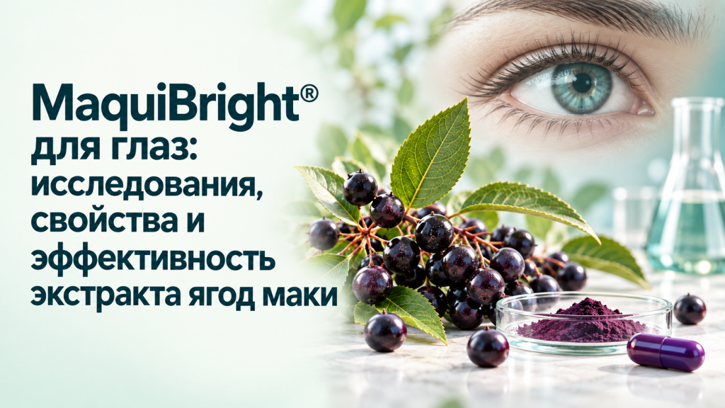 MaquiBright<sup>®</sup> для глаз: исследования, свойства и эффективность экстракта ягод маки